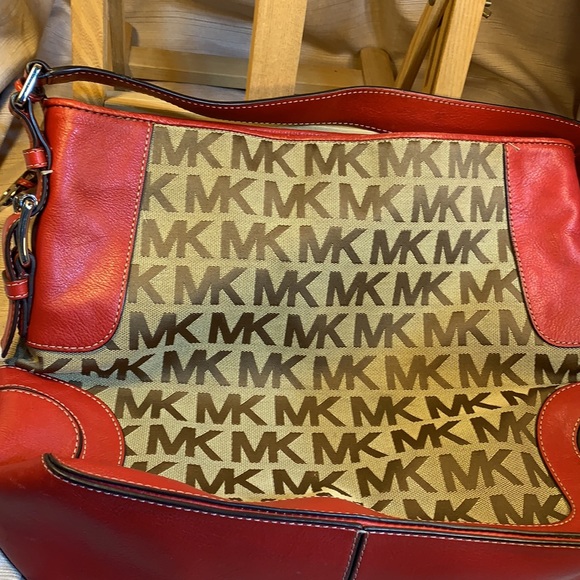 Michael Kors leather/canvas shoulder/satchel - Picture 15 of 15
